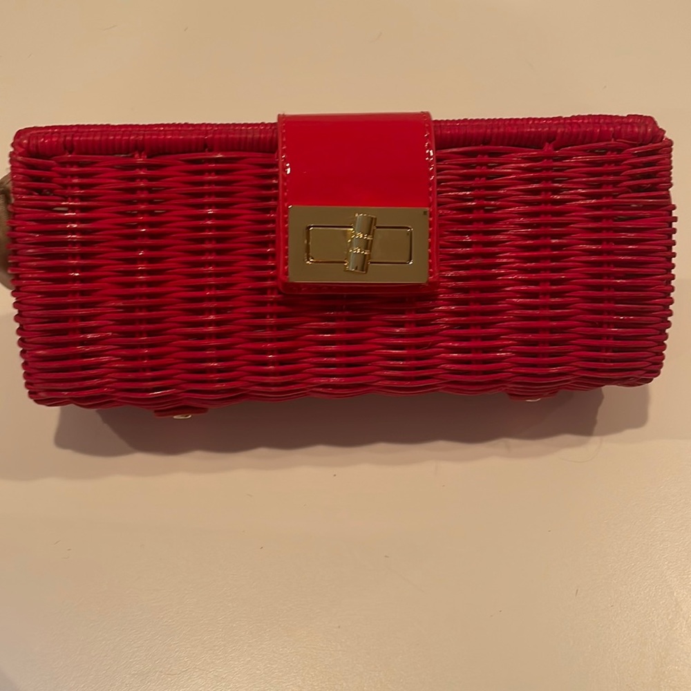J.Crew red clutch